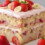 Strawberry Banana Cake Recipe