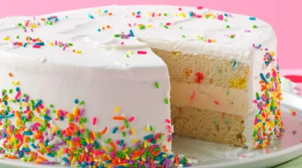 Vanilla Ice Cream Cake Recipe || Easy Homemade