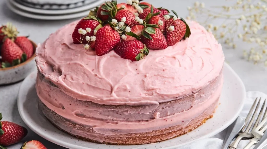 Strawberry Cake Recipes With Mix And Cream Cheese