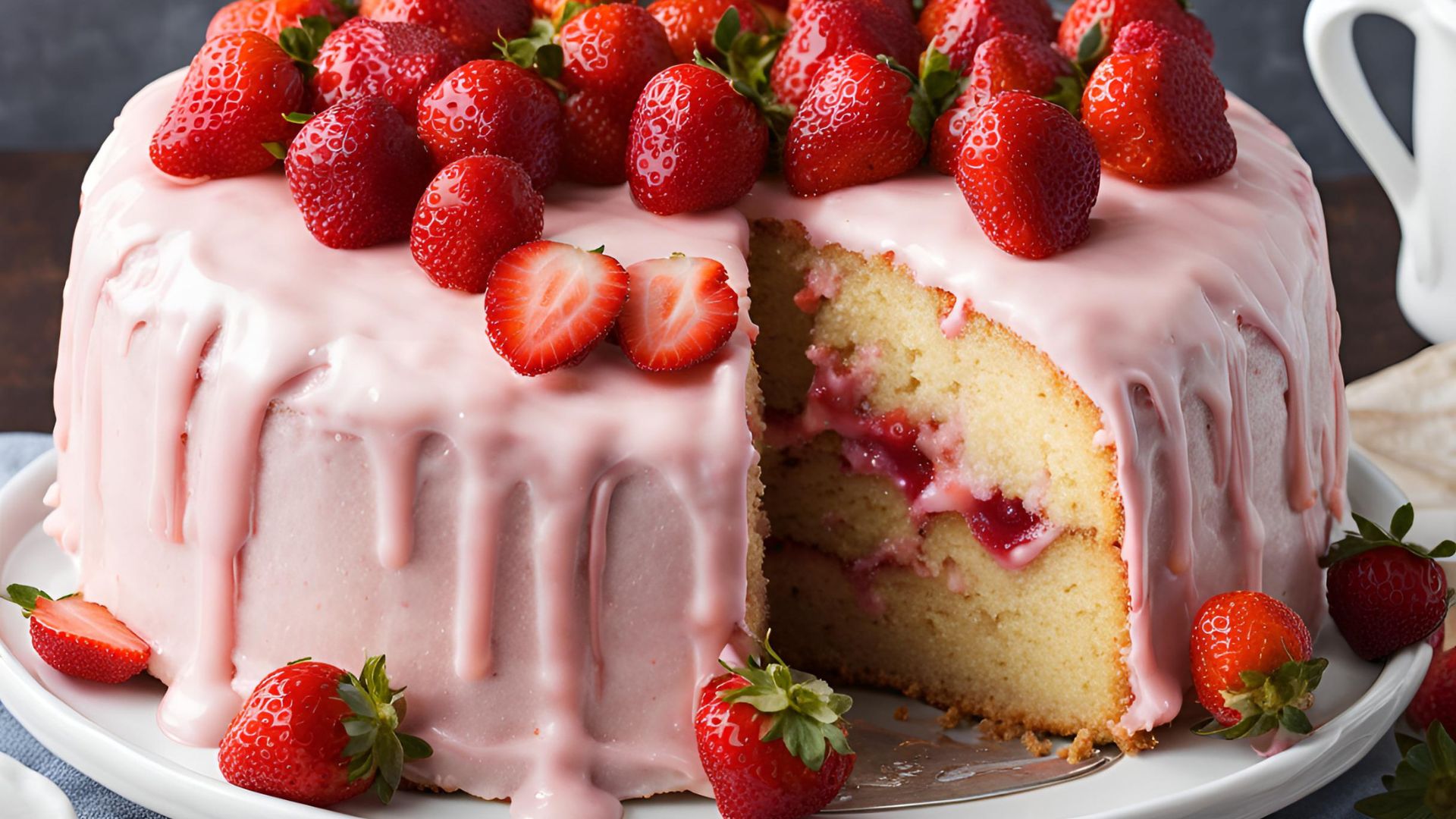 Strawberry Glaze Cake Recipe