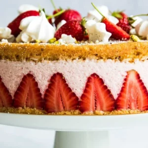 Strawberry Mousse Cake Recipe