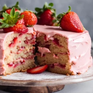 Strawberry Vegan Cake Recipe