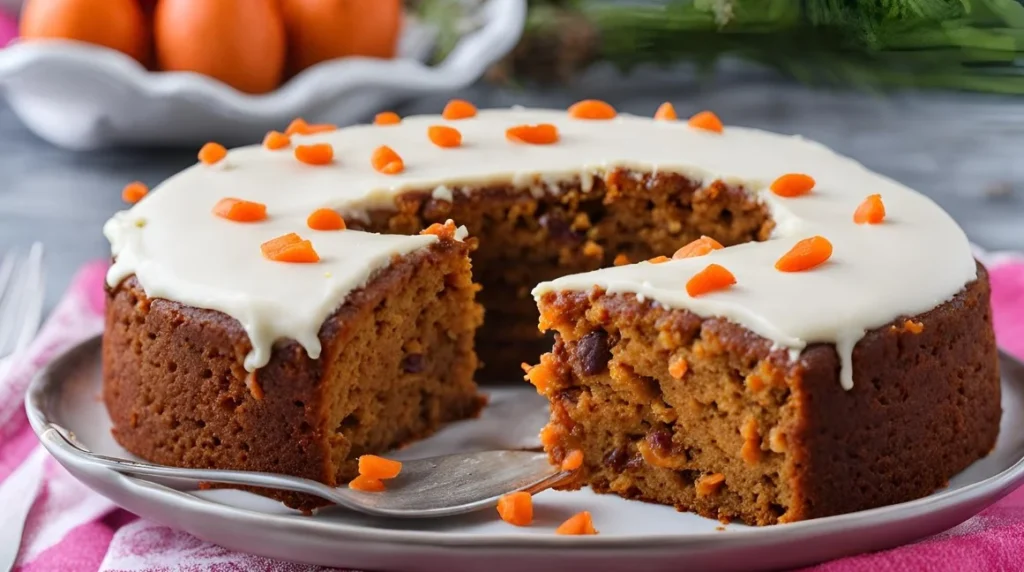 Carrot Eggless Cake Recipe