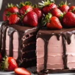 Chocolate Covered Strawberry Cake