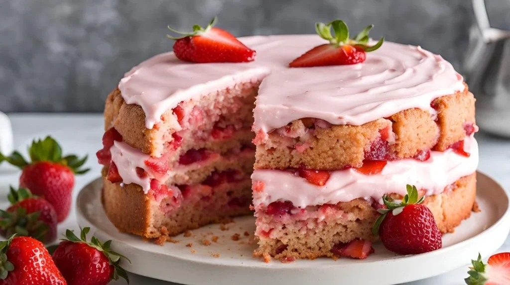 Old Fashioned Strawberry Cake Recipe