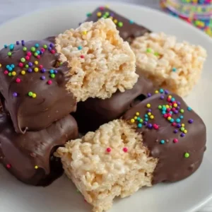 Rice Cakes Dipped In Chocolate