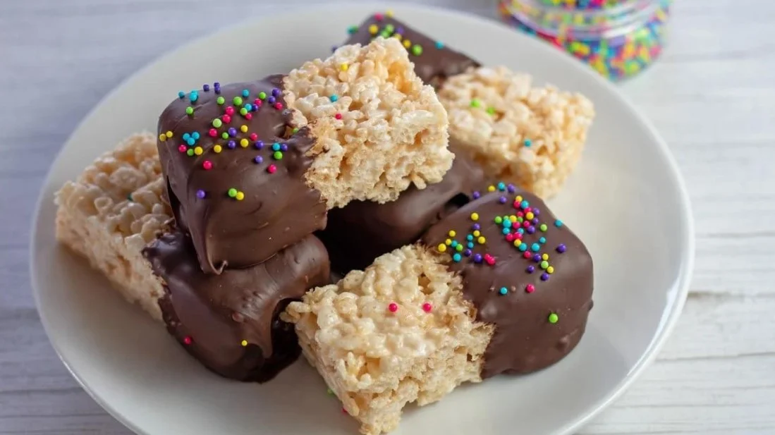 Rice Cakes Dipped In Chocolate