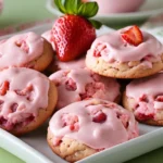 Strawberry Cake Cookies