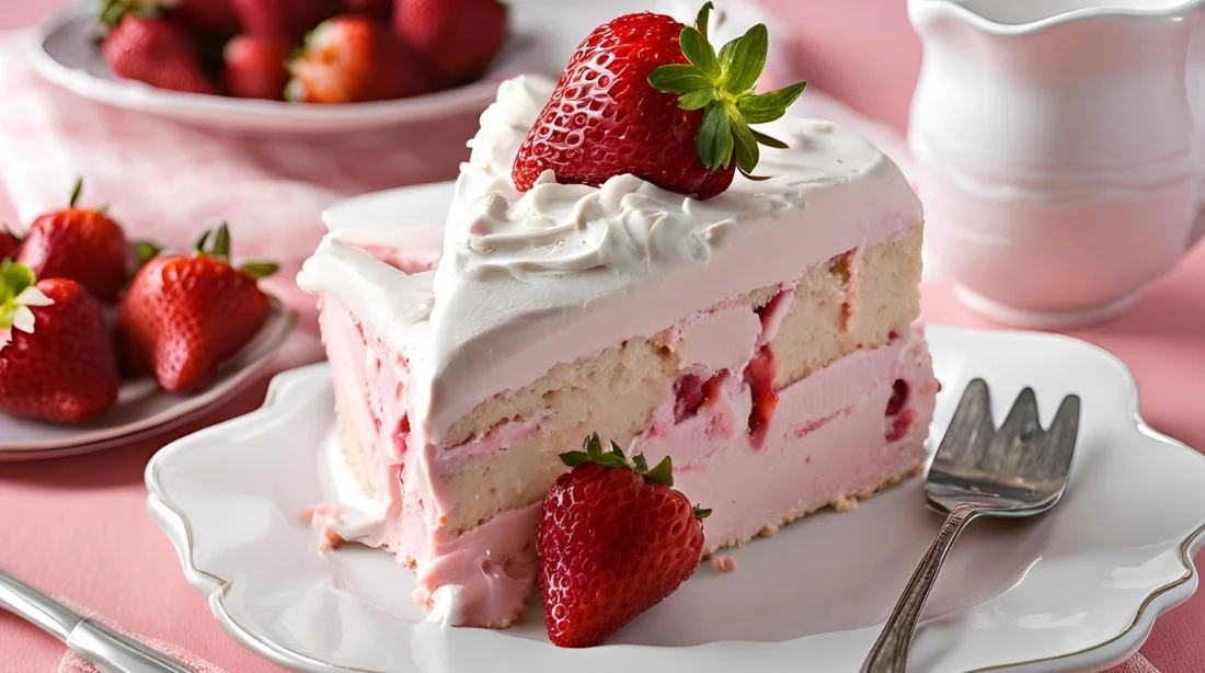 Strawberry Ice Cream Cake Recipe