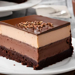 Triple Chocolate Mousse Cake