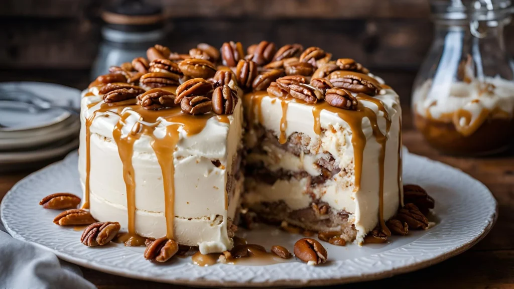 Butter Pecan Ice Cream Cake Recipe