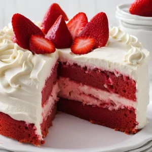 Strawberry Velvet Cake Recipe