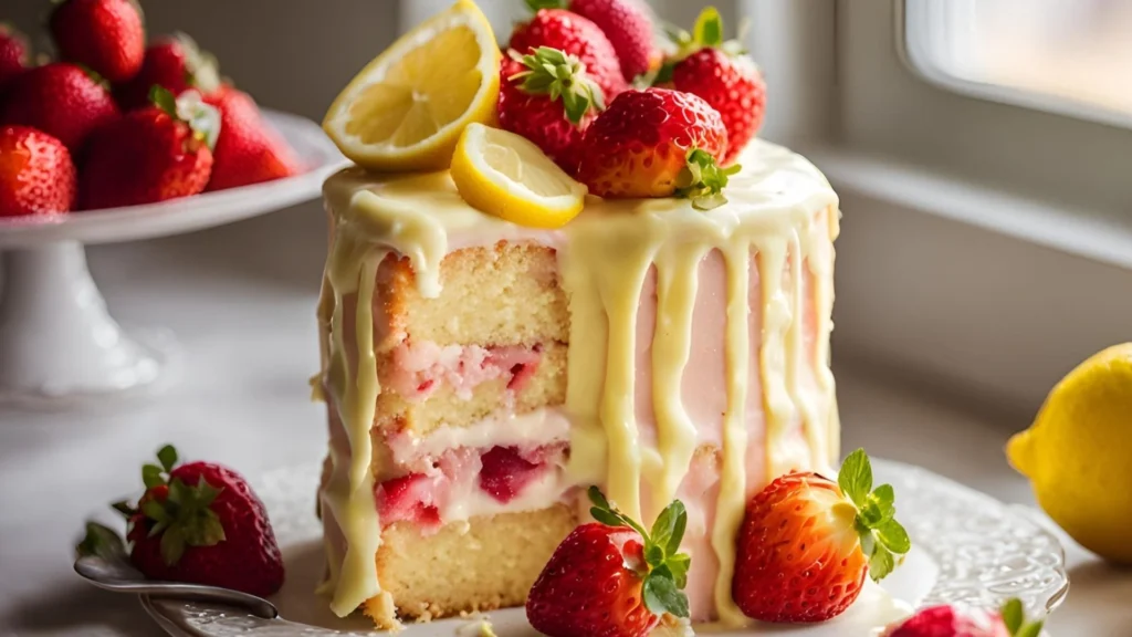 Strawberry Lemon Cake Recipe