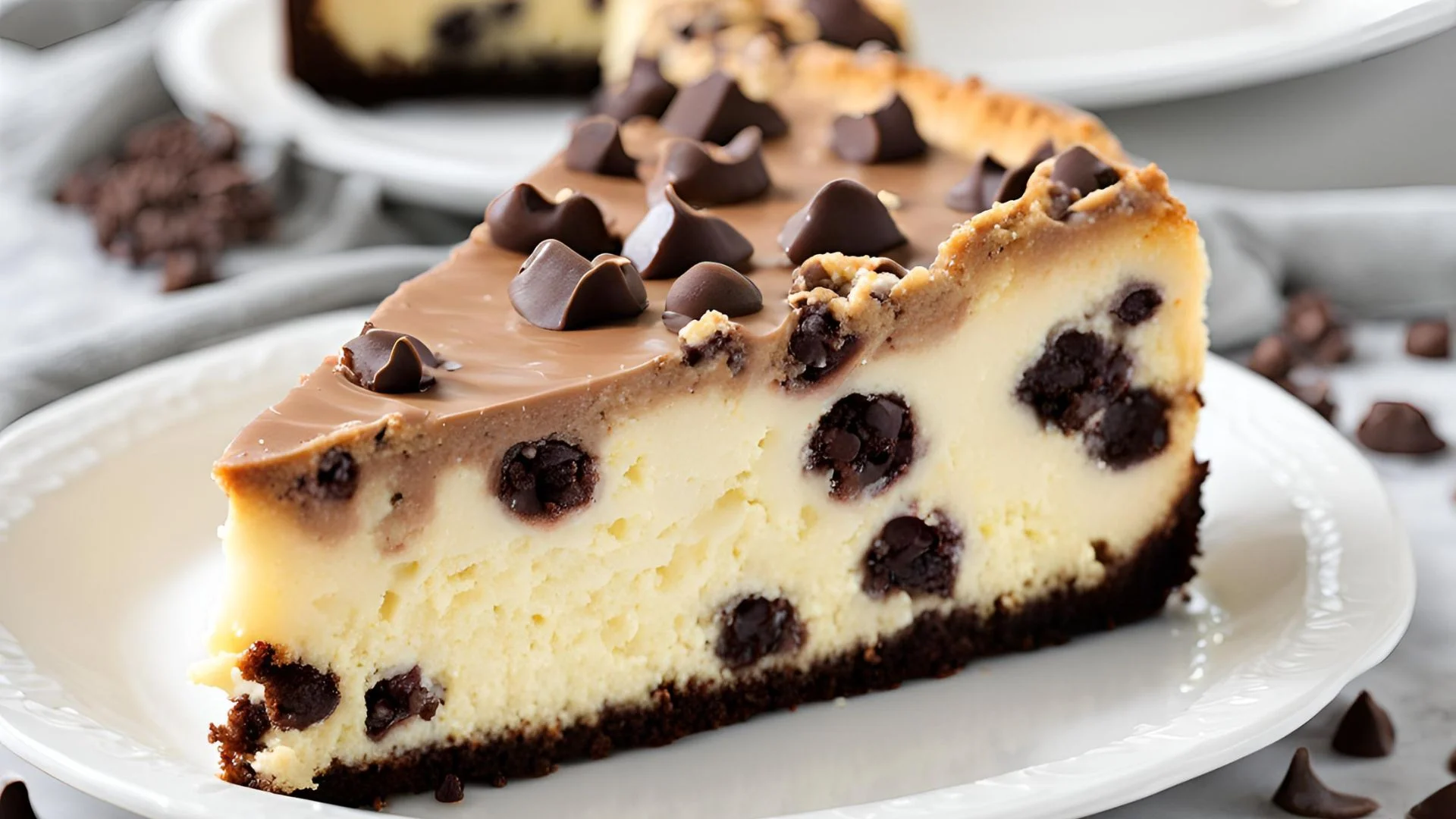 Chocolate Chip Cheesecake Cake Recipe