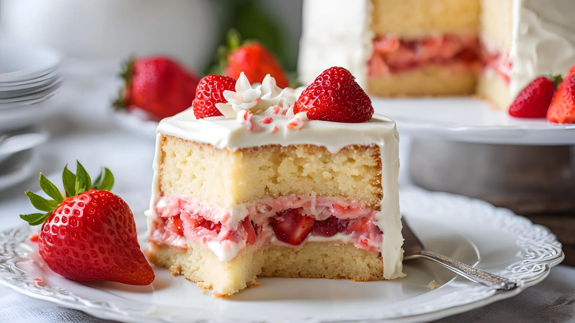 Vanilla Cake With Filling Recipe