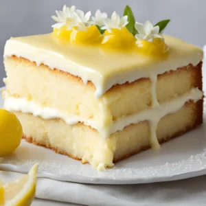 Vanilla Cake With Lemon Curd