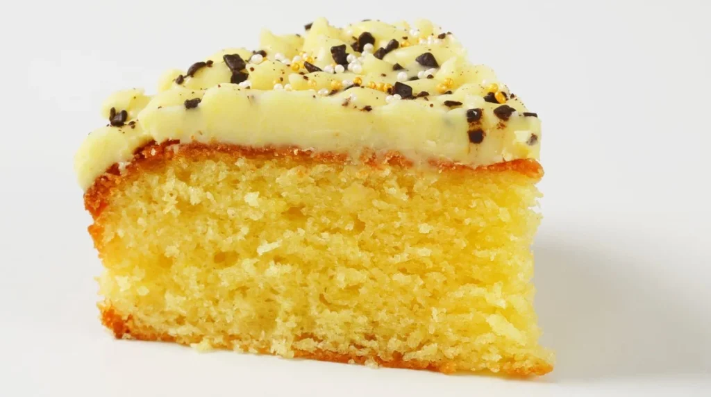 Vanilla Cake with Lemon Icing