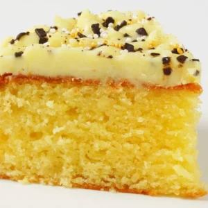 Vanilla Cake with Lemon Icing