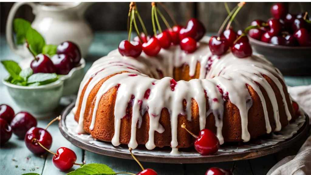 Cherry Vanilla Bundt Cake