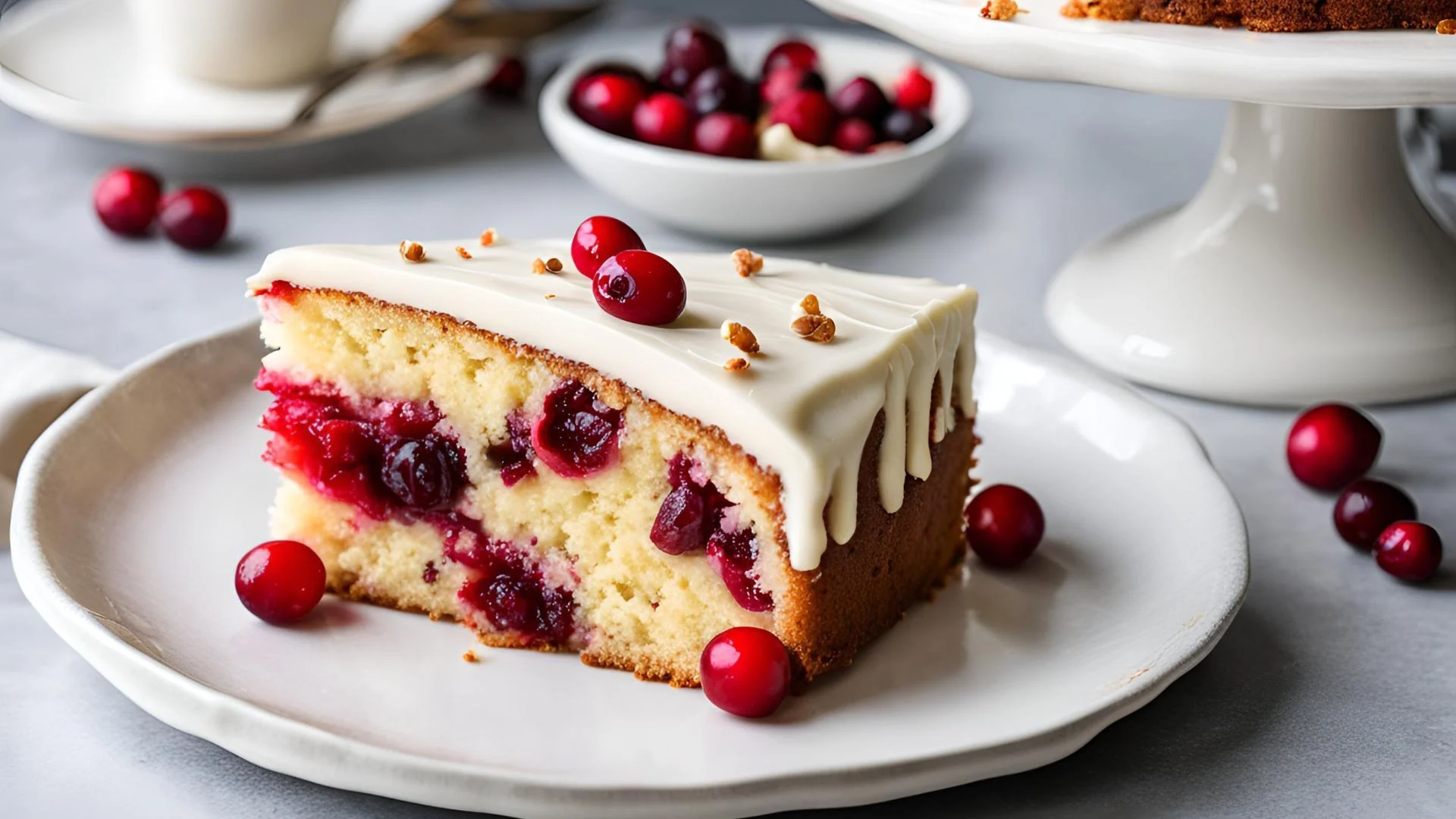 Cranberry Vanilla Cake