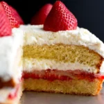 Lemon Cake With Strawberries Recipe