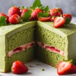 Matcha Strawberry Cake Recipe