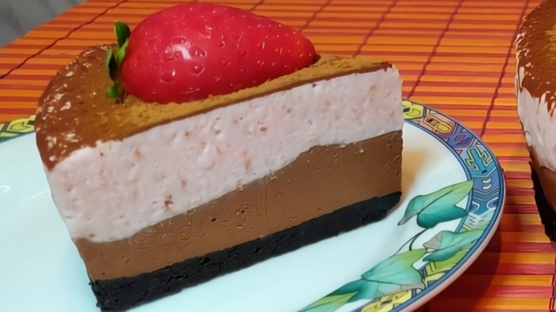 Strawberry Chocolate Mousse Cake