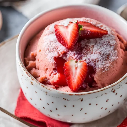 Strawberry Mug Cake