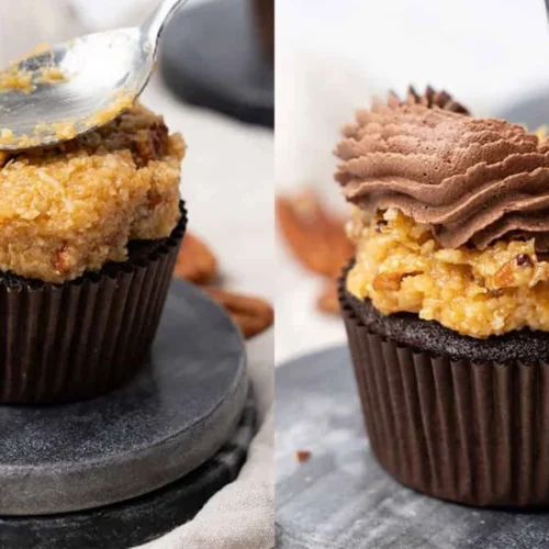 German Chocolate Cupcakes