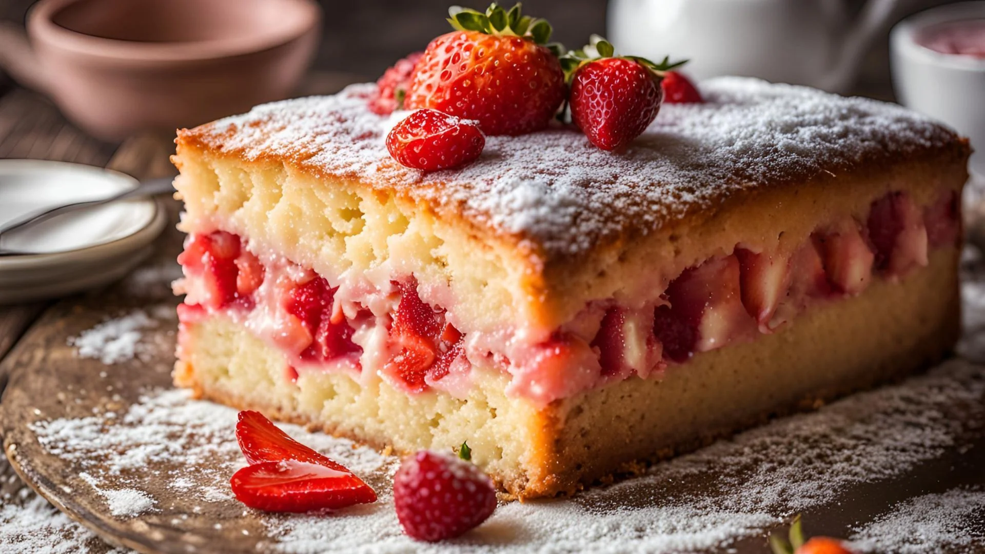 Strawberry Yogurt Cake