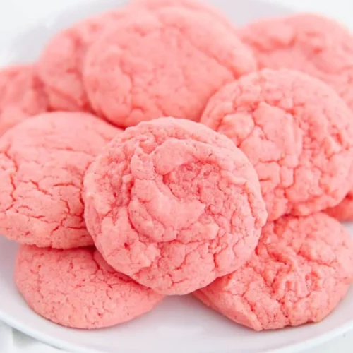Strawberry Cake Cookies