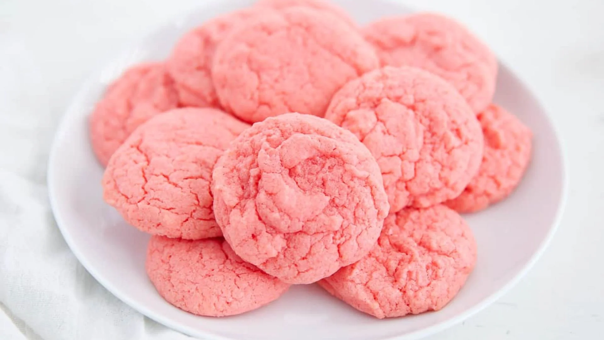 Strawberry Cake Cookies