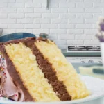 Vanilla Cake With Chocolate Buttercream