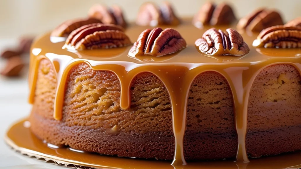 Butter Pecan Cake With Caramel