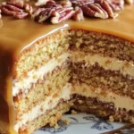 Southern Pecan Caramel Cake Recipe