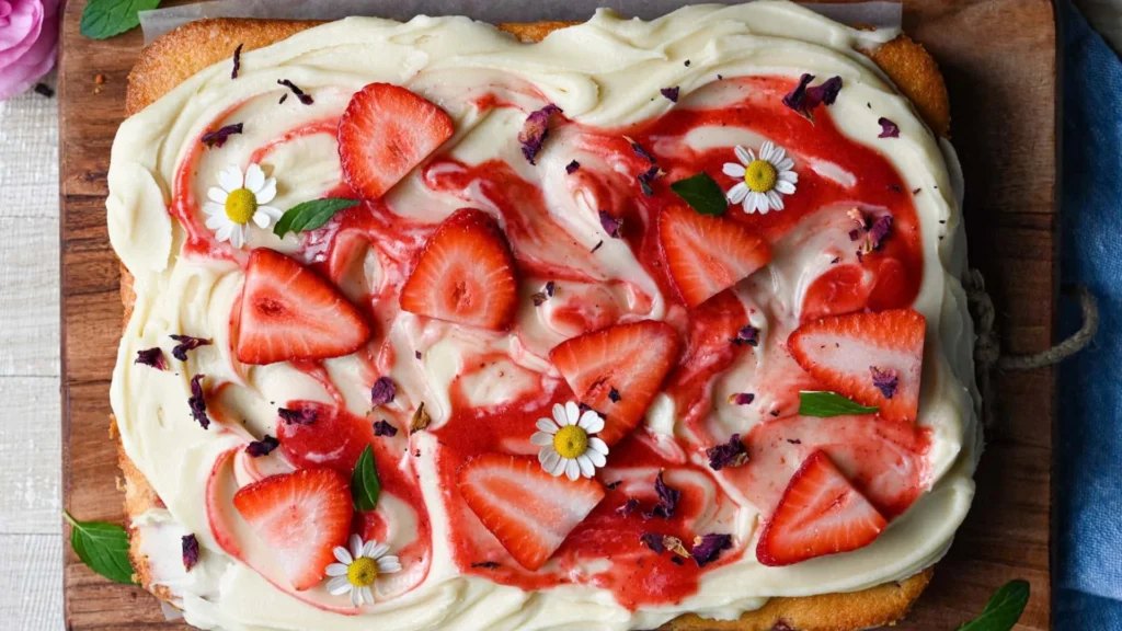 Strawberry Rose Cake