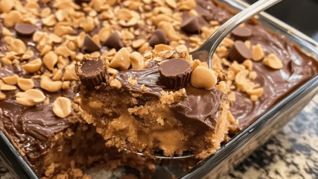Peanut Butter Cup Dump Cake Recipe