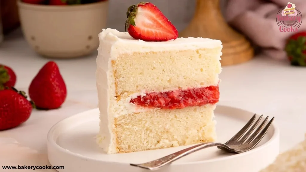 Strawberry Filling Vanilla Cake