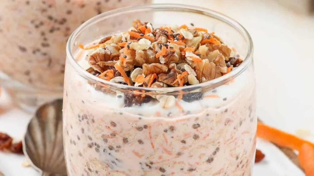 Carrot Cake Overnight Oats Recipe