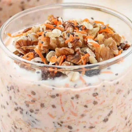 Carrot Cake Overnight Oats Recipe