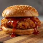 Crispy Honey Sriracha Chicken Burger Recipe