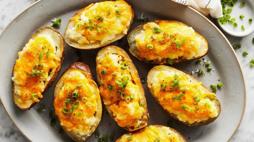 Twice Baked Loaded Breakfast Potatoes
